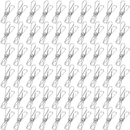 Dailygoods- Wasknijpers 60 Stuks - Roestvrij Staal - Duurzaam - Antislip - Winddicht - Voor Binnen/Buiten - Compact en Draagbaar - Waslijnclips — thumbnail 5