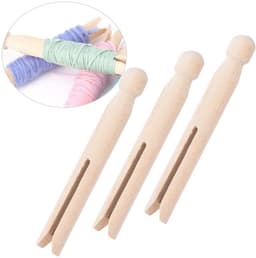 Dailygoods- Wasknijpers Houten - 10x Kledingklemmen - Handgemaakt - Glad Oppervlak - Ideaal voor Knutselprojecten - Duurzaam en Praktisch - Kledingklem — thumbnail 5