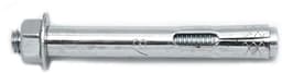 Hulsanker Zeskant - Betonanker M6 - Zware Bevestigingen - Voorgemonteerd Staal - 3/8" x 3" - Zilver — thumbnail 2