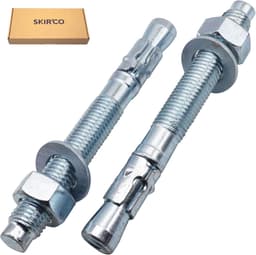 Wigankers - Keilankers metalen pluggen - Beton bevestigen - Verzinkt staal - M16 x 140 mm - Zilverkleurig — thumbnail 3