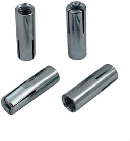 Slaganker M6 - Metaalanker Boutanker - Doorsteekinstallaties Maken - Gegalvaniseerd Staal Maatvast - 20 stuks 8mm Boorgat - Zilverkleurig — thumbnail 2
