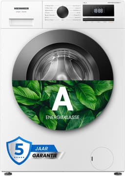 Heinner HWM-HME7012IVSMA+++ Slanke Wasmachine 7 kg - 47 cm Diep - 1200 toeren - Invertermotor - Energieklasse A - 15 programma's - Stoomfunctie - Anti-Allergie - Kinderslot - Digitaal Display - Wit - 5 Jaar Garantie — thumbnail 1