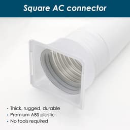 Allecto - Afvoerslangadapter - Verbinding voor airconditioning - Wit - Airco afvoerslang koppeling - Geschikt voor 150 mm slang - Verbindingsstuk v... — thumbnail 4