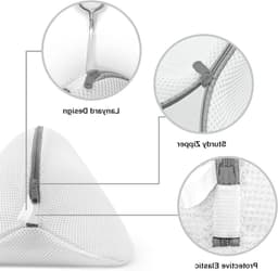 Waszak voor de Wasmachine - 2-Delige Mesh Set voor Schoenen, Bescherming en Schadepreventie tijdens het Wassen — thumbnail 5