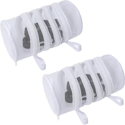 Schoenwaszakken voor de Wasmachine - 2 Stuks, Mesh Waszakken met Schuimbescherming en Ophanglus voor Sneakers, Sportschoenen, Sokken en Ondergoed — thumbnail 1