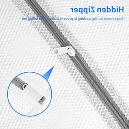 Grote Herbruikbare Waszakken met Rits - 3 Stuks Mesh Wasnet voor Delicate Was zoals Truien, Jassen en Ondergoed - 50×60cm — thumbnail 2