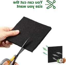 Set van 8 Geactiveerde Koolstoffilters voor Compostemmer, Geurfilter en Afvalverwerking in de Keuken — thumbnail 4