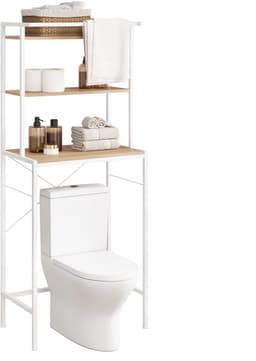 SmartLiving.Store - Wasmachine Kast - Wasmachine Ombouw - WC Ombouw - Wasmachine Rek - Badkamerkast - 3 Planken - 67x162x40 cm - Wit — thumbnail 4