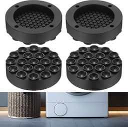 Vibratie demper wasmachine 4 stuks - anti-vibratie mat - universele demper voeten - vermindert trillingen - m-winkel — thumbnail 1
