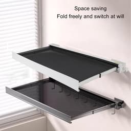 Dailygoods- Kledingluchter 60 cm - Wandgemonteerd - Opvouwbaar - Multifunctioneel - Ruimtebesparend - Premium materiaal - Wasdroogrek — thumbnail 2