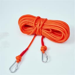 Waslijn Staaldraad - Nylon Waslijn - Buiten Drogen - Robuust Winddicht - 8 mm dik - Wit — thumbnail 2