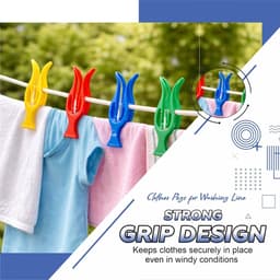 Storm Wasknijpers - Wasklemmen Set - Kleding Drogen - Ultra Sterke Grip - 40 Stuks - Gemengd — thumbnail 2