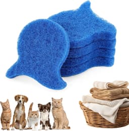 Wasballen - Pluisverwijderingsballen - Herbruikbaar - Pluisverwijderaar voor kleding - Zachte pluizenvanger voor kleding - Geschikt voor wasmachine en droger - Blauw - 5 stuks — thumbnail 1