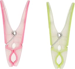PlasticForte Wasknijpers - 96x - groen/roze - kunststof /metaal - 8 cm - was ophangen — thumbnail 3