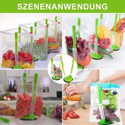 Baggy Rack - Houders - Keuken Organisatie - Handsfree Vullen - Verstelbaar - Groen — thumbnail 5