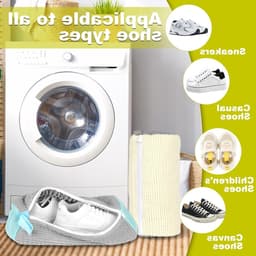 Schoenwaszakken voor de wasmachine - 2 stuks, ideaal voor het reinigen van sportschoenen en leren schoenen — thumbnail 4
