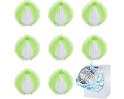 Set van 8 anti-haarballen voor wasmachine, verwijdert dierenharen, herbruikbaar, filterballen voor haren en haren voor katten, honden, wasaccessoires, verwijdert alle haren en pluisjes — afbeelding 1