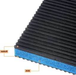 4 STKS Rubber Anti Vibratie Pads 6"x6"x7/8" Trillingen Isolatie Demping Mat voor Air Compressor, Loopband en Wasmachine met EVA Center en Anti-Skid Noise — thumbnail 3