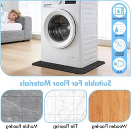 Anti-vibratiematten voor wasmachines en koelkasten, 60 x 60 cm, slipvast en vloerbescherming — thumbnail 4