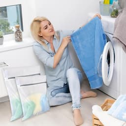 Set van 5 Wasnetten, Herbruikbare Waszak voor Reis, Transparante Wasnet met Rits voor Blouses, Bh's, Ondergoed en Sokken, Ideaal voor Organisatie en Bescherming tijdens het Wassen — thumbnail 4