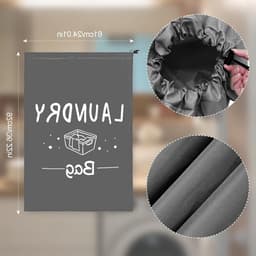 Waszak voor Vuile Kleding, Compact en Handig voor Reizen, Kamperen en Sport, Beschikbaar in 2 Maten voor Droge en Nat Kleding — thumbnail 2