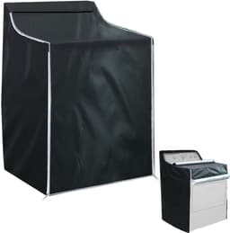 Wasmachine Beschermhoes - 210d Oxford Stoffen - Wasmachine Hoes - Wasmachine Beschermer - Waterdicht, Zonwerend En Stofdicht - Wasmachine Overtrek - Stof- En Anti-Verouderingshoes - 75 X 73 X 110 Cm - Zwart — thumbnail 1