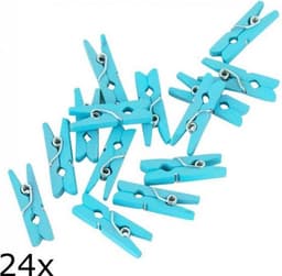 Miniknijpers zakje a 24 stuks blauw — thumbnail 1