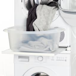 Scanpart tussenstuk voor wasmachine en droger met werkblad - Ideaal voor zwaardere warmtepompdrogers - Geschikt voor AEG Bosch LG Miele Samsung Siemens Zanussi Whirlpool - Stapelkit - Universeel — thumbnail 4