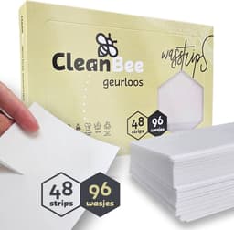 CleanBee Wasstrips Wasmiddeldoekjes 96 Wasbeurten Geurloos Wasvellen Wasdoekjes Wasmiddel Detergent Sheets Laundry Strips Voor alle kleuren was — thumbnail 1