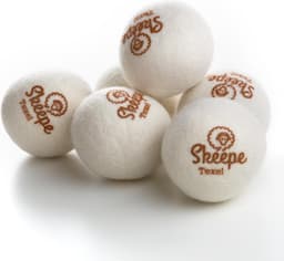 Texel Wollen Drogerballen XL 6 stuks in opbergzak met rits – Wasdrogerballen - Wasbollen - Droogballen - Duurzaam was drogen - Texelse wol en Merinowol — thumbnail 3