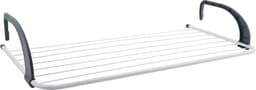 MSV Inklapbaar klein wasgoedrekje/droogrek - 2x - 7 meter waslijn - Ophangbaar - 36 x 74 cm — thumbnail 2