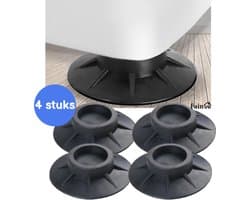 Trillingsdempers wasmachine – Set van 4 stuks – Extra dik - Voetjes wasmachine & droger - Wasmachine demper – Anti trillings / vibratie dempers pads – Antislip rubber – Trillingsmat – Antislipmat - Schokdempers wasmachine