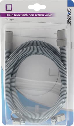 Scanpart afvoerslang set voor condensdroger 1.5 meter - Flexibel - 8 en 10 mm aansluiting - Met terugslagklep en slangklemmen - Geschikt voor AEG Beko Bosch Samsung Siemens Whirlpool - Universeel — thumbnail 1