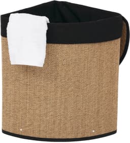 5Five Wasmand - bamboe hout - met deksel - naturel - 50 x 37 x 50 cm - 48 liter - opvouwbaar — thumbnail 4