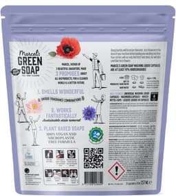 Marcel's Green Soap Wascapsules - Wasmiddel Pods - Wilde Bloemen - 5 x 21 stuks - 105 wasbeurten — thumbnail 2