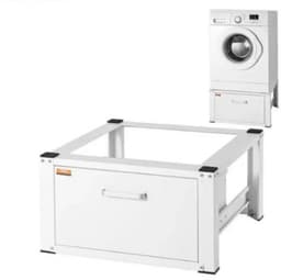 Hanimo Wasmachine Verhoger Met Lade - Wasmachineverhoger - Wasmachine Opbouwmeubel - Wasmachine Sokkel - 36cm Hoog - Wit - Universeel — thumbnail 1