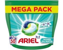 Ariel Original - Ochtenddauw - Wasmiddelcapsules - 3in1 Pods - Witte en Gekleurde Was - 50 Wasbeurten