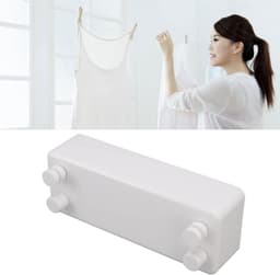 Wall Mounted Double Drying Rack 30 m Safe and Robust for Balcony Bathroom (White) - Pull-Up Drying Rack — thumbnail 4