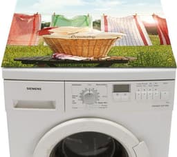 Papillon Wasmachine beschermer mat - 60x60 cm. - Wasmand & Theedoek — thumbnail 3