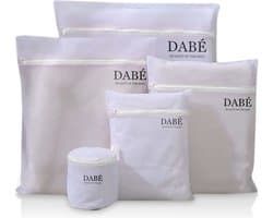 Dabé Waszakken - Wasnetten - Set van 5 - Wit - Witte Fijngaas Waszakken 5-Delige Set - Wasmachine.- Travelset
