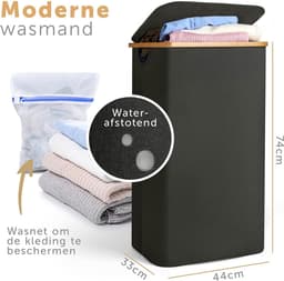 Equivera Wasmand 3 Vakken - Wassorteerder 3 Vakken - Wasmanden - Wassorteerder - Wasmand — thumbnail 1