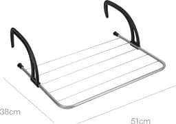 Verstelbare Wasdroger voor Radiator, Balkon en Camping - 3m Drooglengte — thumbnail 4