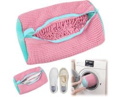 Waszak - Wasnet Voor Schoenen - Waszak Voor Schoenen - Schoenen Waszak - 39 x 19 Cm - Netje Anti-Vervorming - Delicaat Wasgoed - Schoen Wassen - Schoenenwaszak - Wasgoed - Wasmachine - Schoenen / Sneakers - Met Rits En Hangende Ring - Herbruikbaar — afbeelding 1