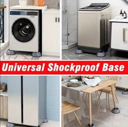 Wasmachine-voetpads, 4 stuks anti-vibratiematten, wasmachine, trillingsdemper, wasmachine, antislip rubberen voetkussens, voor wasmachines en drogers, koelkast, tafel — thumbnail 4