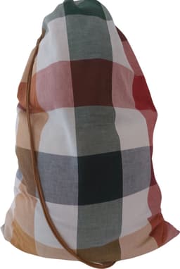 Bluvardi katoenen waszakken set van 2 stuks - XXL -oranje- ruit multi — thumbnail 5