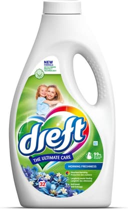 Dreft - Ultimate Care - Vloeibaar Wasmiddel - Gekleurde Was - Ochtendfris - 32 Wasbeurten — thumbnail 1