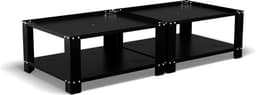Bodo® - Wasmachine Verhoger - Dubbel - Kast - Ombouw met Plank - Zwart - 127x54x31cm — thumbnail 1