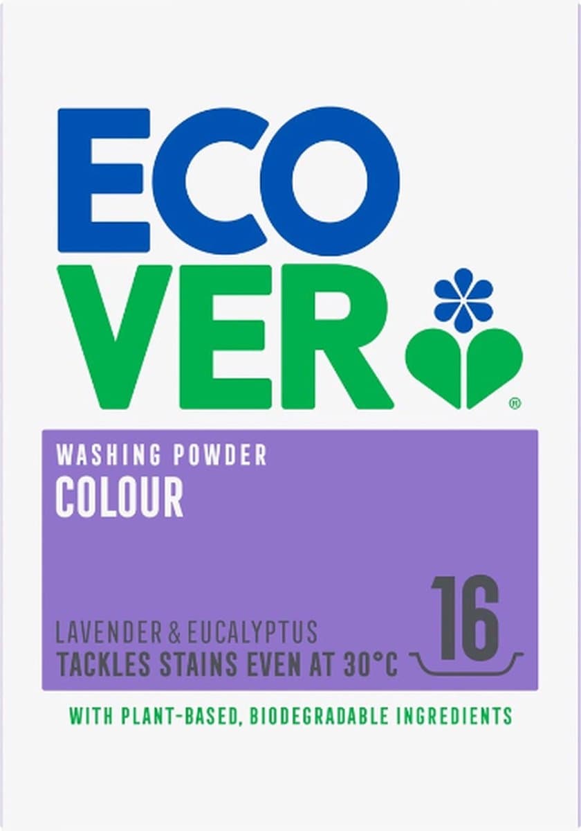 Ecover Waspoeder Kleur 16 Wasbeurten 1,2 kilo — afbeelding 1