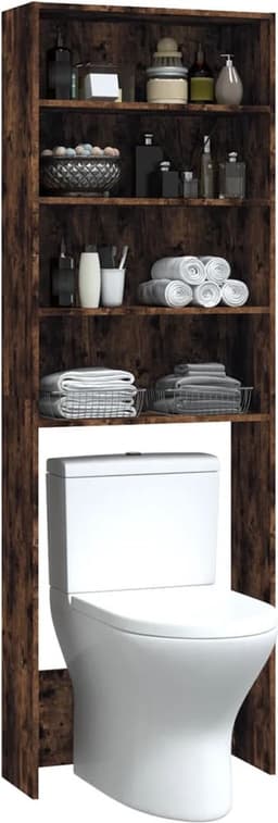 Wasmachine ombouw - Kast - Opbouwmeubel - Verhoger - Wasmachine meubel - Opbergkast - Hout - Gerookt Eiken — thumbnail 3