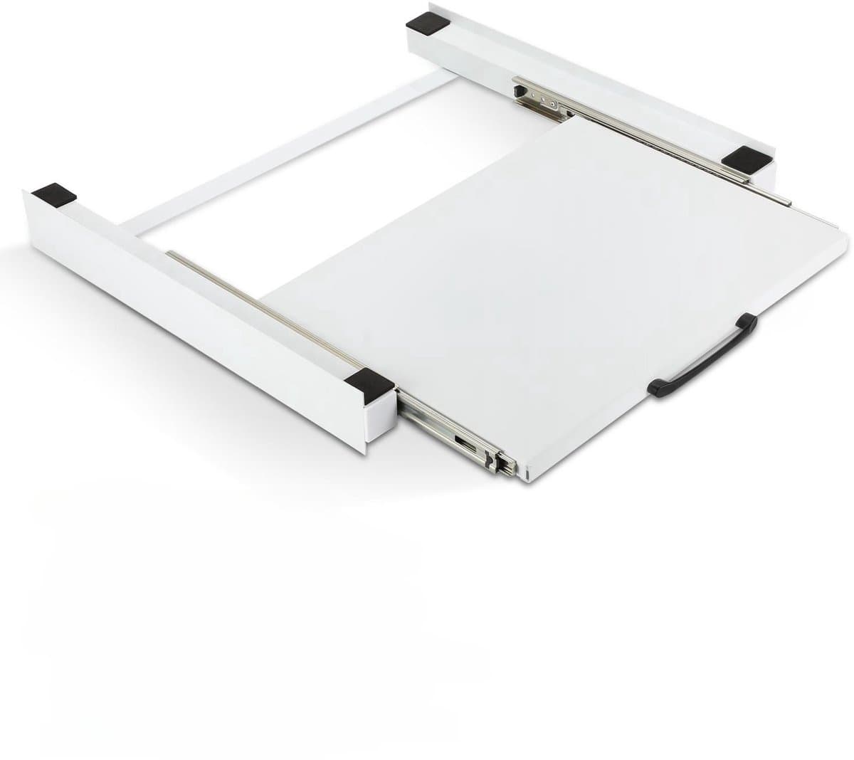 Tussenstuk wasmachine droger - Wasmachine opbouwmeubel - Uitschuifbare werkblad - Wit 60 x 54 x 7,5 cm — afbeelding 1